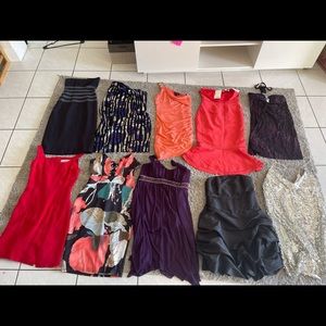 16 pieces of good brands and different style dresses.